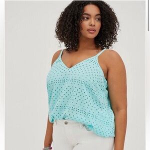 Torrid Sophie Eyelet Swing Cami size 3X